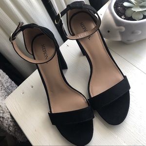 merona black heels